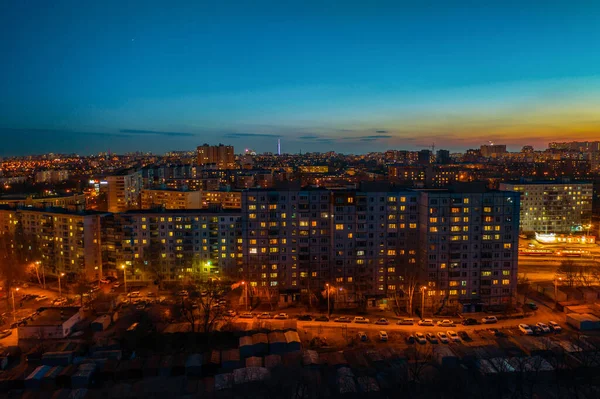 Vista aérea de la ciudad — Foto de Stock