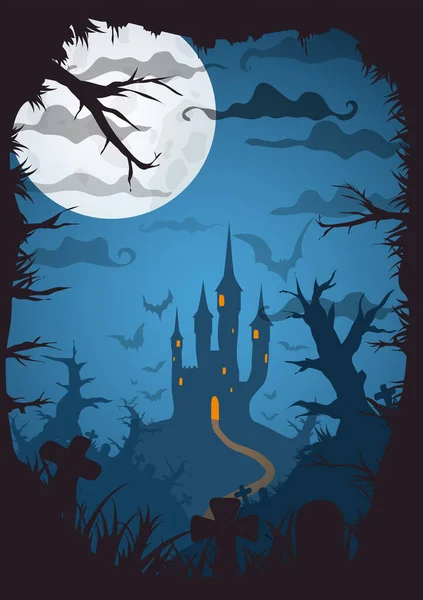 Halloween vektor poszter — Stock Vector