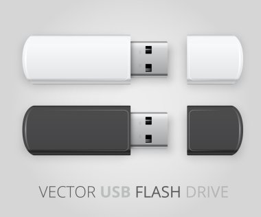 An isolated USB pen drive clipart