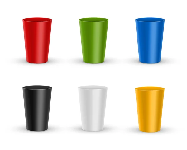 Verre plastique — Image vectorielle