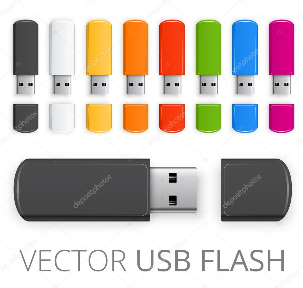 Colored USB flash