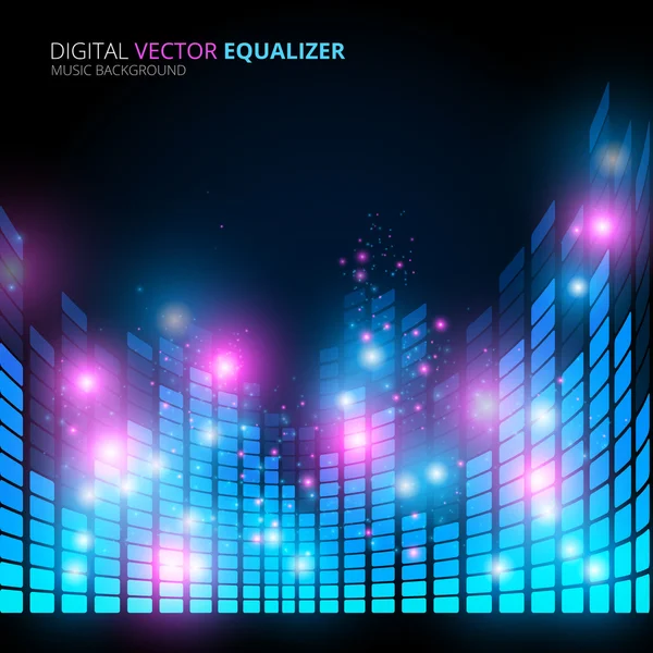 Ecualizador de música — Vector de stock