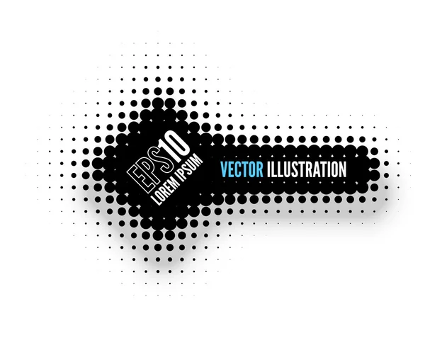 Halftone Banner — Stock Vector