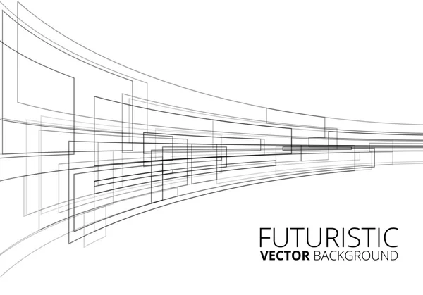 Valkoinen futuristinen — vektorikuva