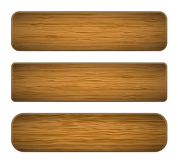 Planches vectorielles en bois — Image vectorielle