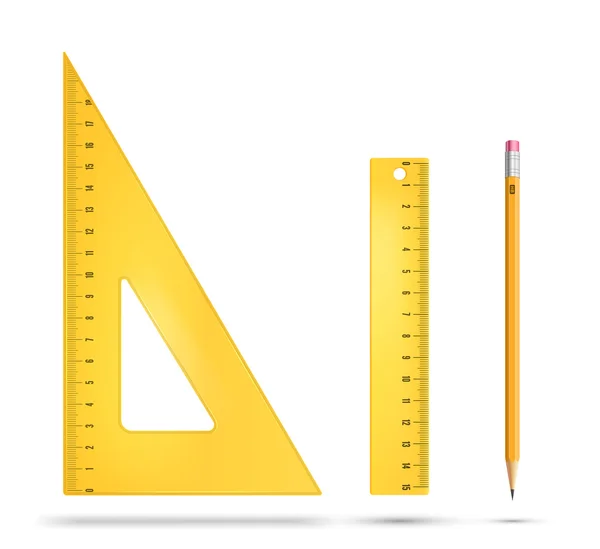 Instrumentos de regla — Vector de stock