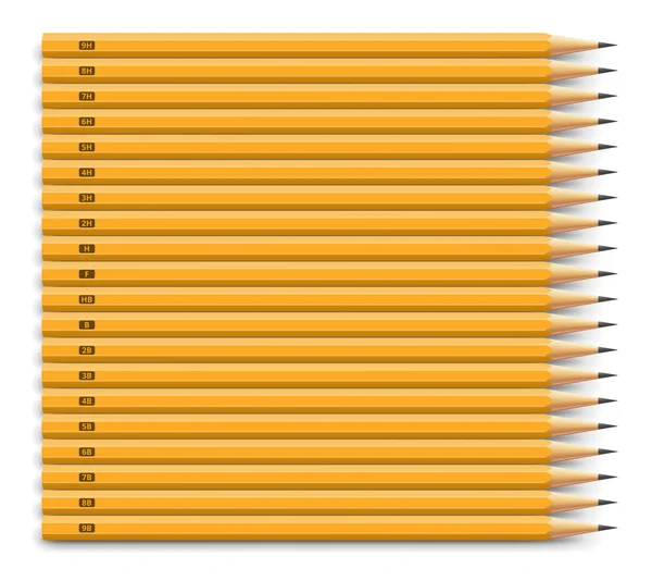 Set de lápices — Vector de stock