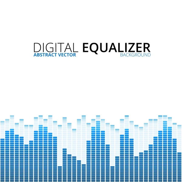 Equalizer op abstracte technologie achtergrond — Stockvector