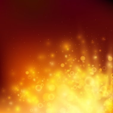 soyut yangın bokeh. vektör arka plan