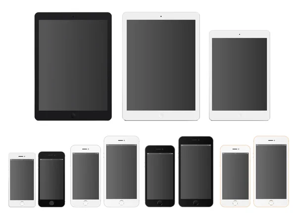 Smartphones et tablettes — Image vectorielle