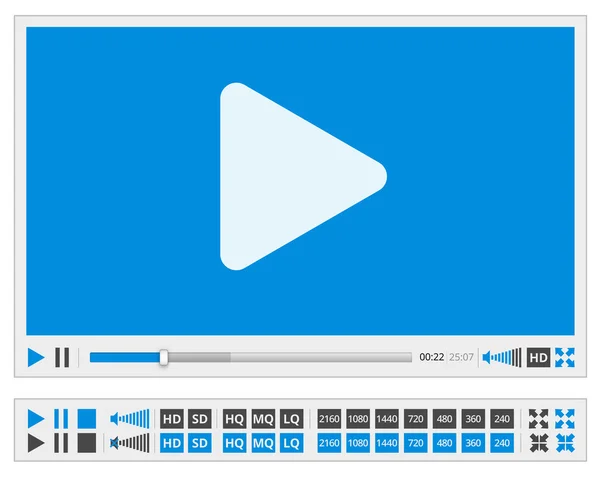 Videoplayer — Stockvektor