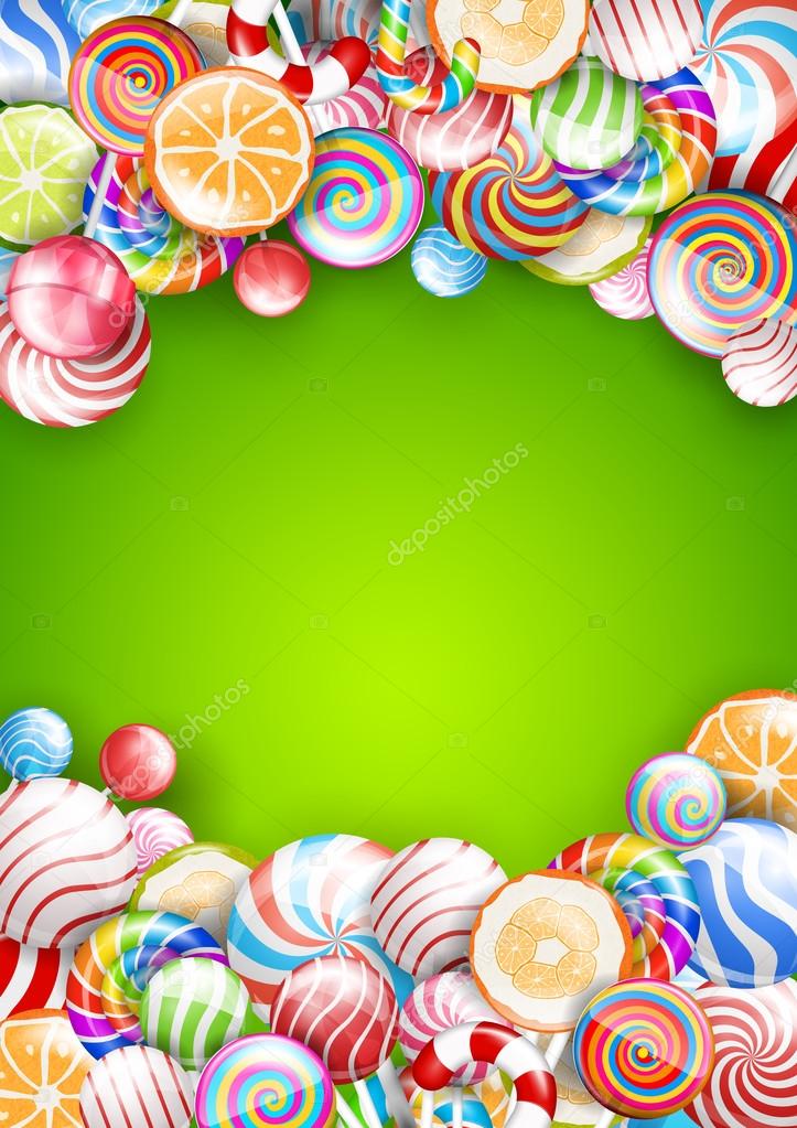 Lollipops background