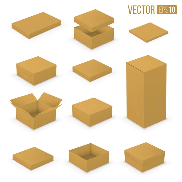 Otevřené boxy — Stockový vektor