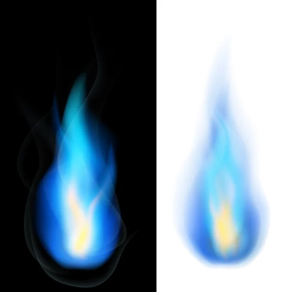 Fuego azul — Archivo Imágenes Vectoriales