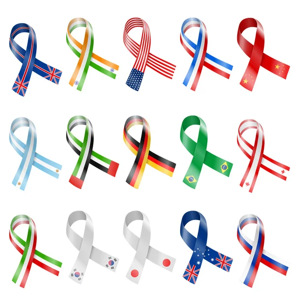 Flag Ribbon — Stock Vector