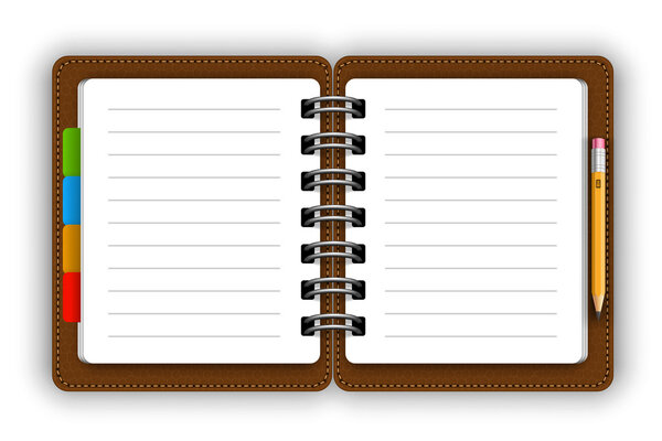 Leather notepad