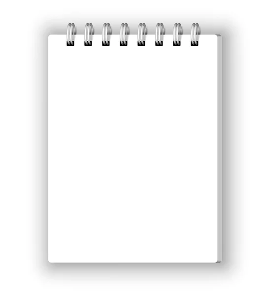 Vertical notebook — Stock Vector