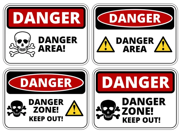 Danger sign — Stock Vector