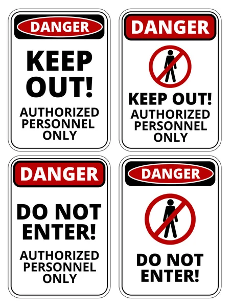 Danger sign — Stock Vector