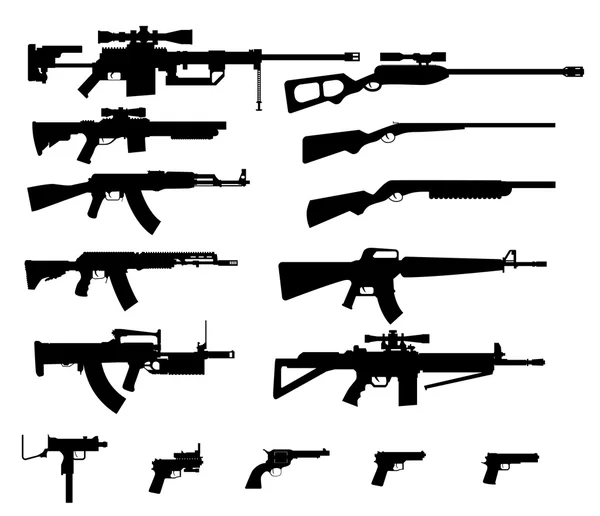 Conjunto de armas — Vetor de Stock