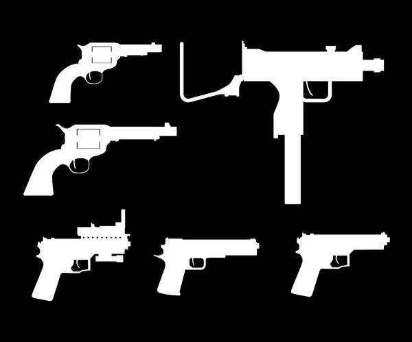 Набор пистолетов — стоковый вектор
