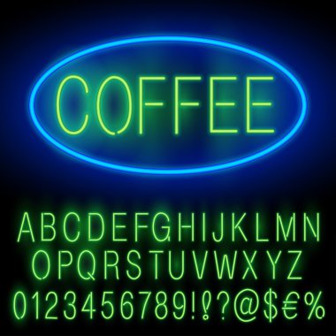 Neon yazı tipi gren