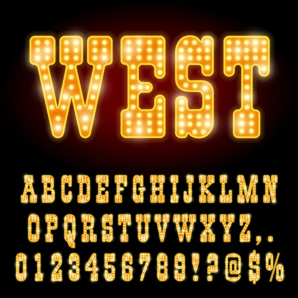 Δυτική νύχτα γραμματοσειρά — Διανυσματικό Αρχείο