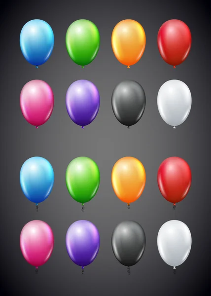 Colored balloons set — Stock Vector