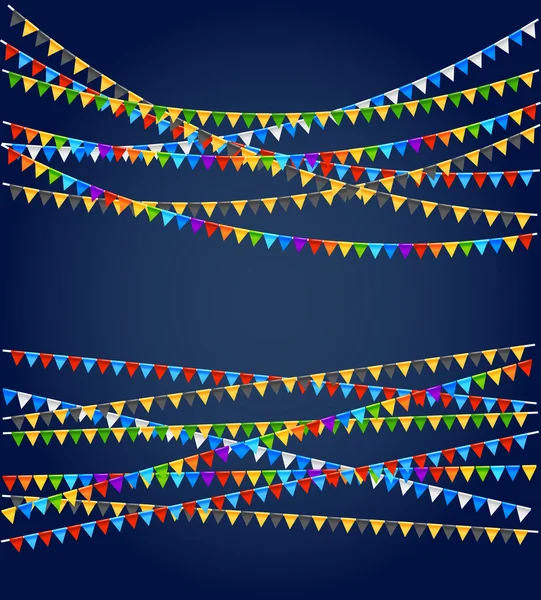 Banderas festivas fondo — Vector de stock