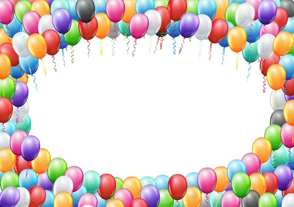 Modèle d'en-tête de ballons — Image vectorielle