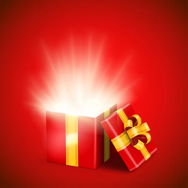 Opened gift box — Stock Vector