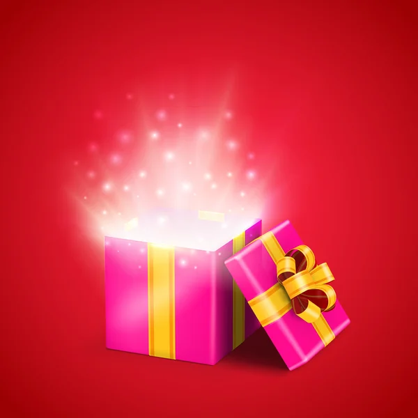 Geöffnete Geschenkbox — Stockvektor