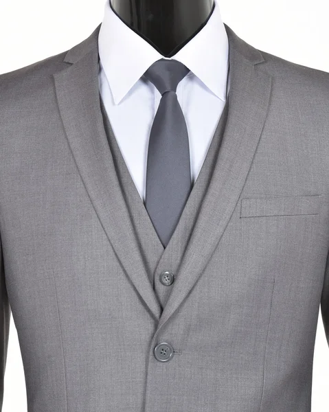 Grey suit on mannequin — Stock Photo, Image