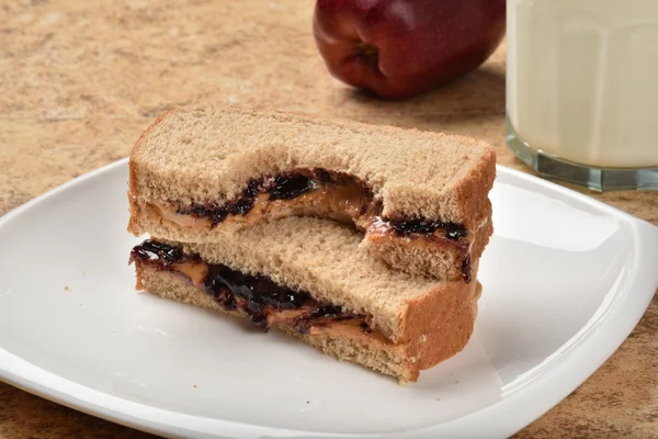 Peanut butter sandwich Royalty Free Stock Images