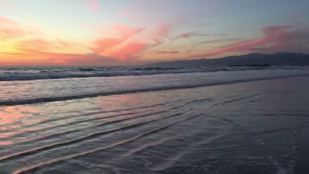 Stunning Seascape Pacific Ocean Sunset — Stock Video