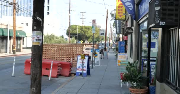 Los Angeles États Unis Décembre 2020 Espace Repas Extérieur Déserté — Video