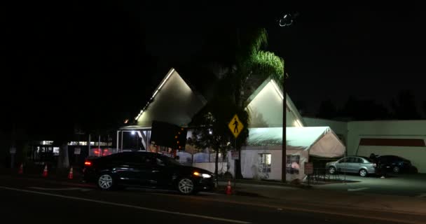Los Angeles Usa Листопада 2020 Закриті Ресторани Будинку Піса Покинуті — стокове відео