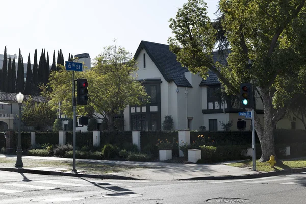 洛杉矶 加利福尼亚州 2020年12月3日 洛杉矶市长埃里克 塞莱蒂斯的房子 这是众多反封锁抗议活动的发源地 — 图库照片