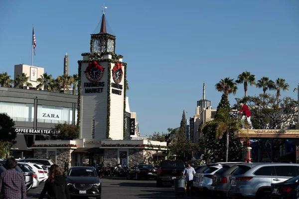 Los Angeles Dezembro 2020 Clocktower Original Los Angeles Farmers Market — Fotografia de Stock