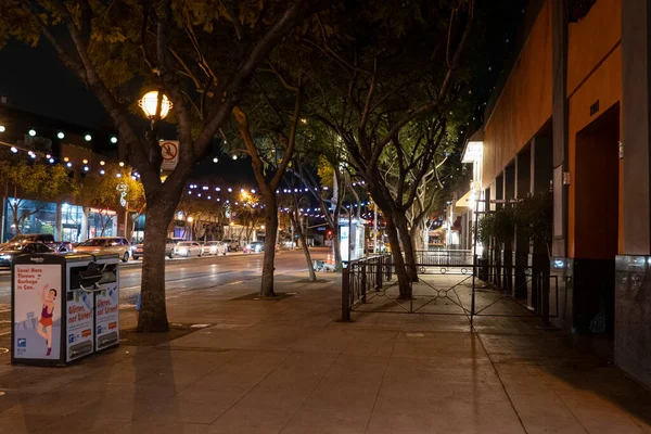 West Hollywood Usa Dec 2020 Empty Sidewalk Cafes Ordered Outdoor — 图库照片