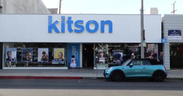 Los Angeles Usa Aralık 2020 Kitson Daki Perakende Mağazası Pencereleri — Stok video