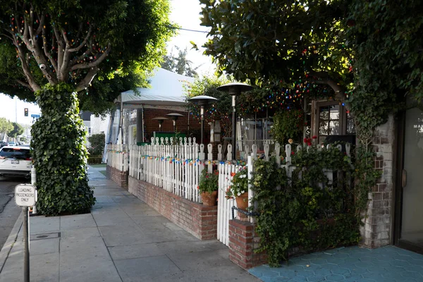 Los Angeles Usa Diciembre 2020 Ivy Restaurant Famoso Por Una — Foto de Stock