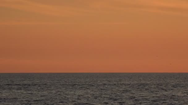 Pohybové Pozadí Západu Slunce Nad Oceánem — Stock video