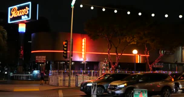 West Hollywood Usa Grudnia 2020 Restauracja Roccos Ozdobiona Boże Narodzenie — Wideo stockowe
