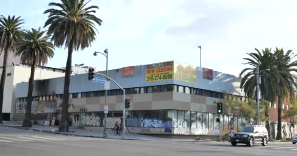 Los Angeles Usa Grudnia 2020 Znak Najmu Poście Zamieszek Uszkodzone — Wideo stockowe