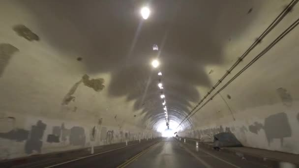 Dakloze Tenten Een Tunnel Los Angeles — Stockvideo