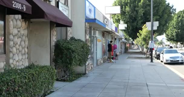 Los Angeles Usa Noviembre 2020 Distrito Compras Magnolia Street Durante — Vídeo de stock