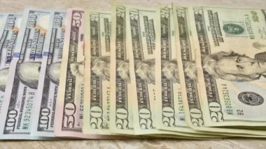 ABD para birimi veya nakit para masadan kayboluyor, hareket animasyonunu durdur