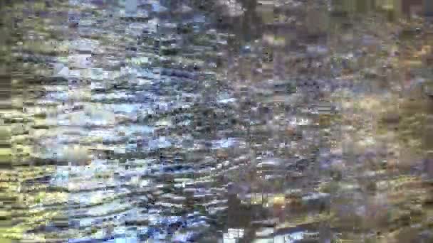 池の水の中の美しい反射の背景 — ストック動画