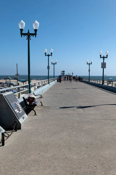 Seal Beach Usa Července 2020 Seal Beach Pier Southern California — Stock fotografie